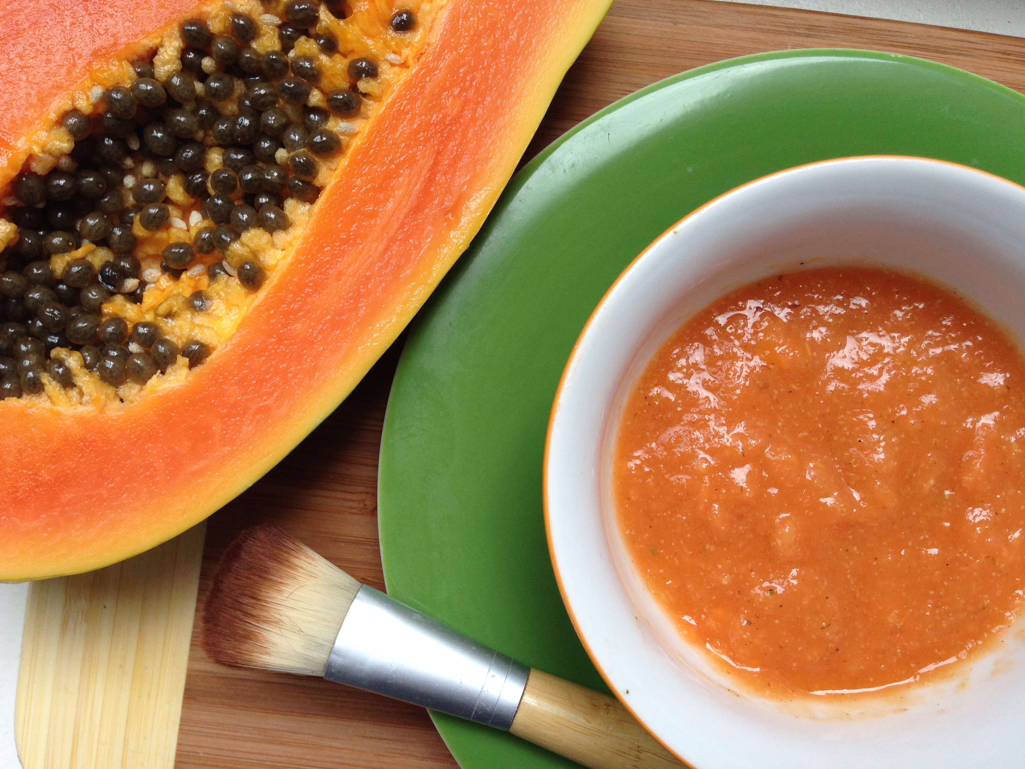 DIY Brightening Papaya Face Mask Oceans and Potions picture